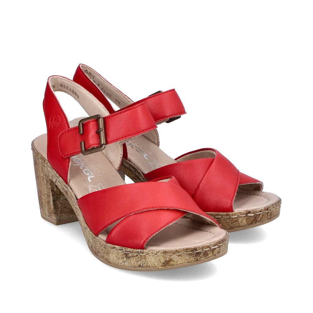 Rieker red sandals on sale