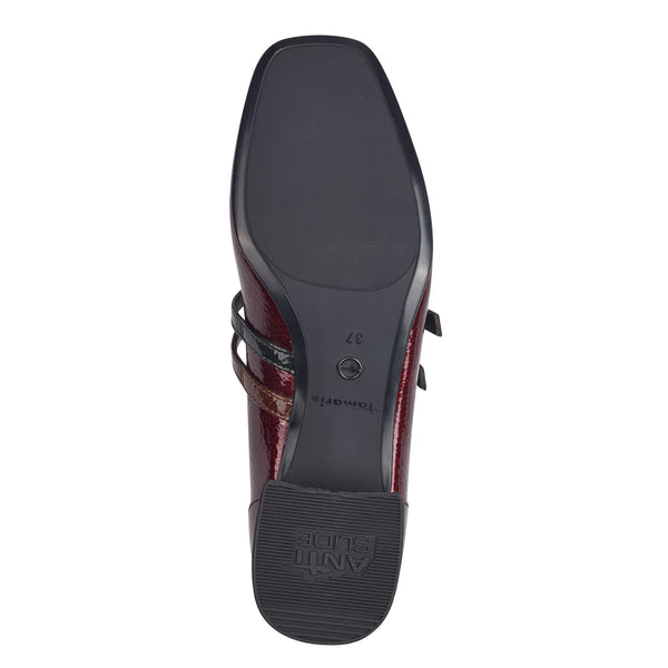 Tamaris | 22318 | Patent Shoe | Merlot Red