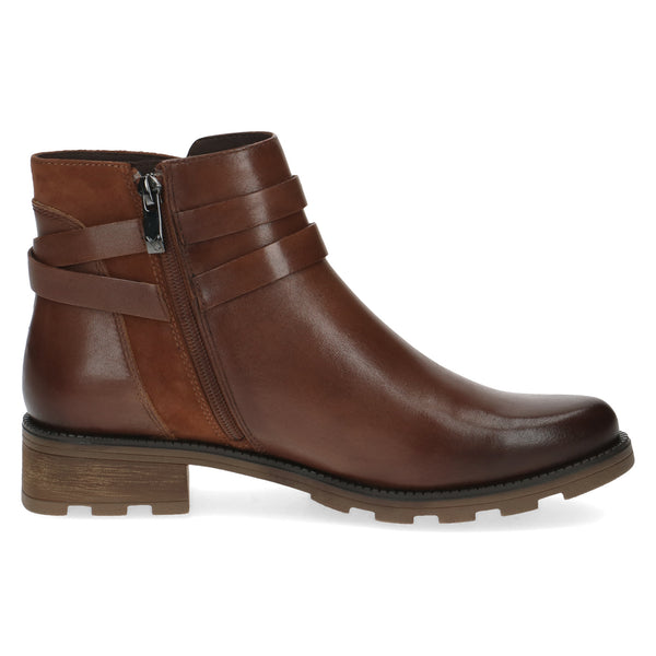 Caprice / 25429 Casual style Leather  Ankle Boot / Cognac