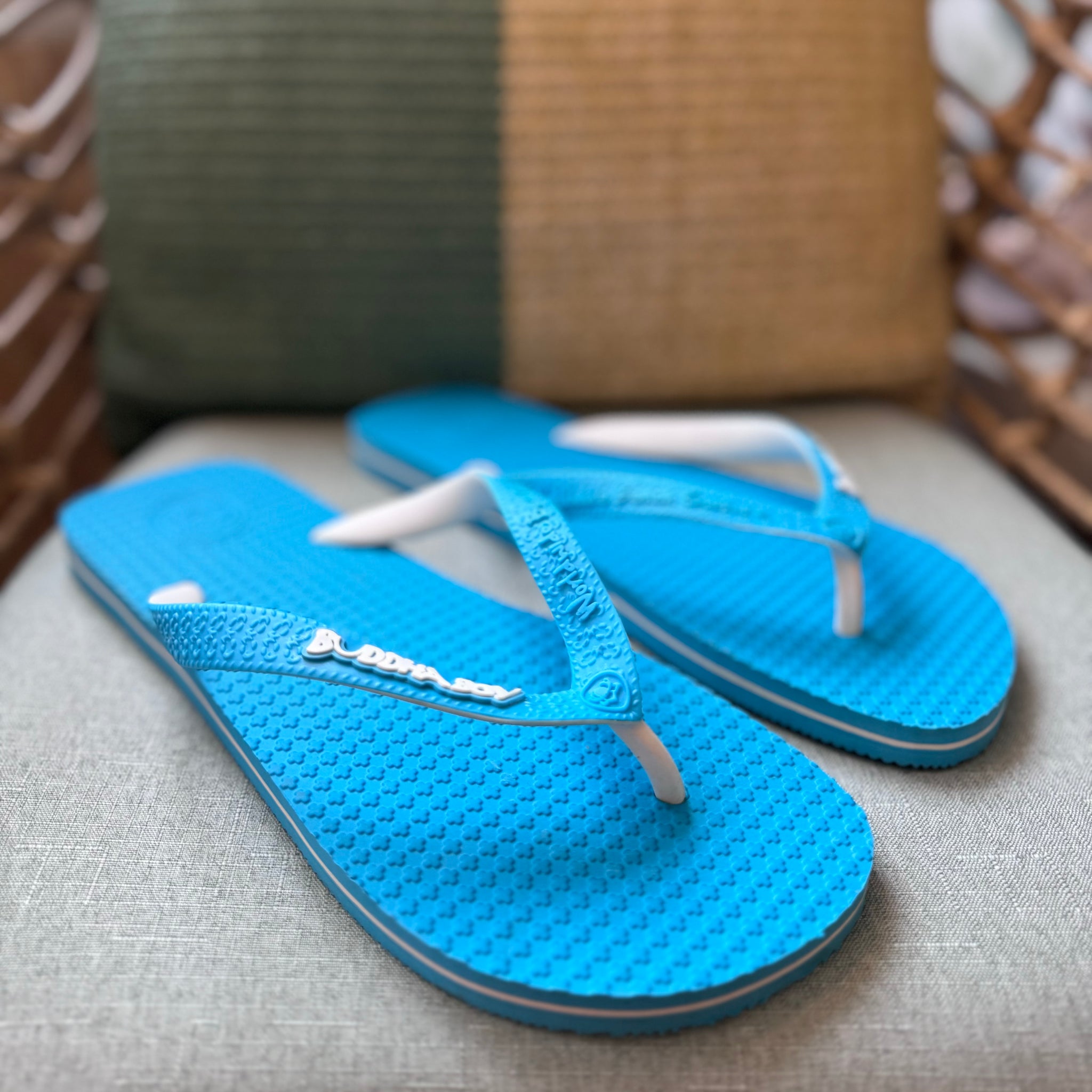 Buddha Boy | Flip Flops | Bright Blue