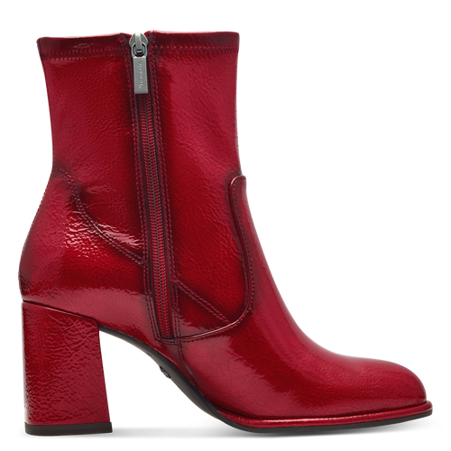 Tamaris | 25357 | Heeled Patent Boot | Red