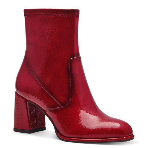 Tamaris | 25357 | Heeled Patent Boot | Red