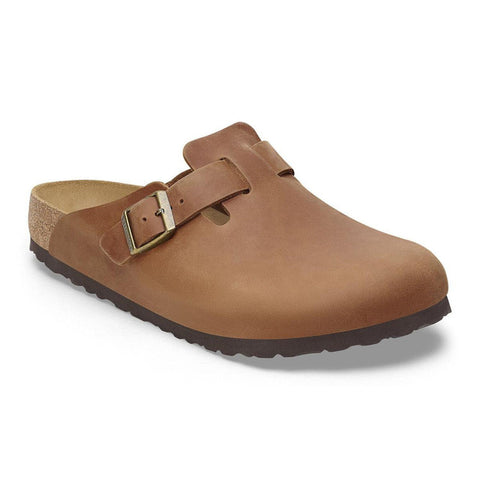 Birkenstock | Oiled Leather | Boston | Tobacco Brown | ONLINE EXCLUSIVE