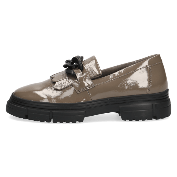 Caprice | Chunky Loafer 24701 | Mud Patent Leather