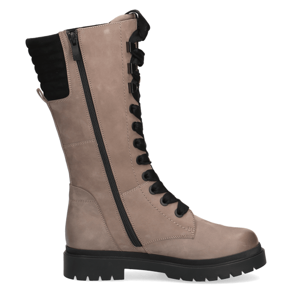 Caprice Lace Up Calf Boot 25153 | Dark Taupe