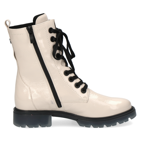 Caprice | Lace Up Ankle Boot 25251 | Patent Snow Leather