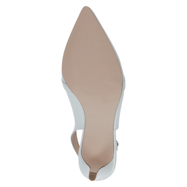 Caprice | Premium Leather Heeled Shoe 29602 | White