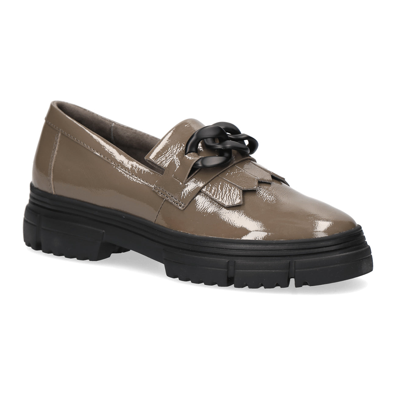 Caprice | Chunky Loafer 24701 | Mud Patent Leather